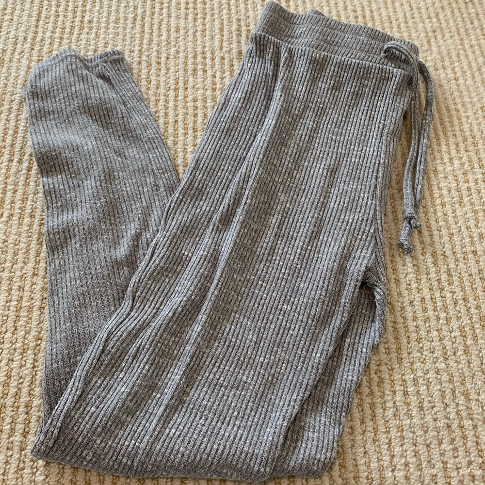 Gray gym shark sweatpants